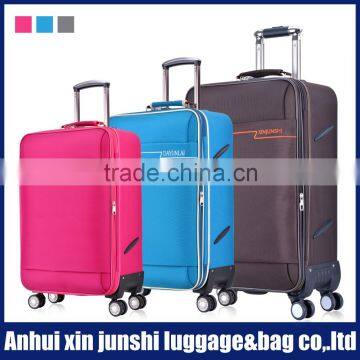 Canvas With Fabric Trolley Travel Luggage Cheap Travel Case Wheeled Luggage Used Lugggae For Sale