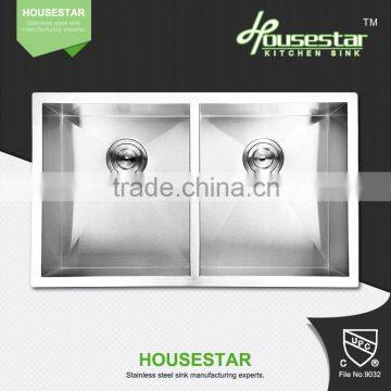 High Quality Kitchen Equipment With CUPC Certificate Handmade Stainless Steel Kitchen Sinks -- 3219A