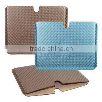 Top-quality Twill Check Pattern Leather Pouch Case Cover for iPad 2nd Generation