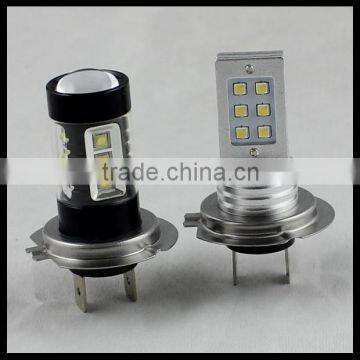 fog lamp h7 high power led daylight drl 12w sam-sung chip h7 led fog bulbs