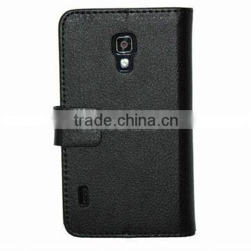 Good quality New arrival Flip Leather Case with card slot holder for LG Optimus F7