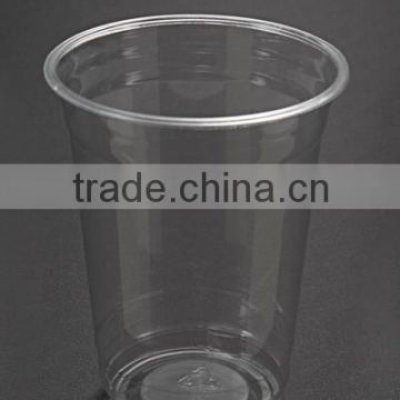 360ml transparent customized logo disposable plastic PET cup