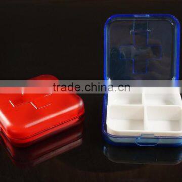 Medical plastic square shape pill box