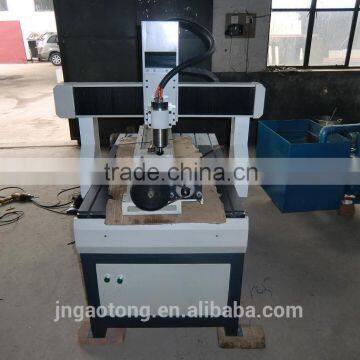 hot sale 4 axis mini cnc router machine with rotary 6090