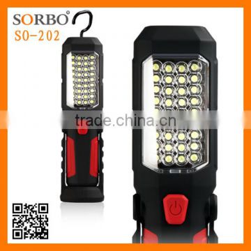 SORBO Battery Powered Work Lights With Magnet Work Flashlight For Camping