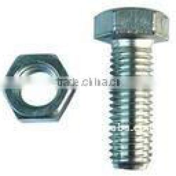 ASME M20 Hexagon Head bolt and Nut in Hot Sale