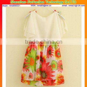 2014 new design hot sale beautiful girls dresses 4 years