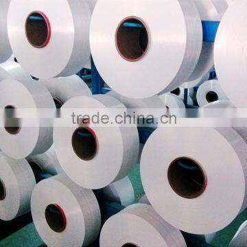100%Polyester yarn POY raw white 150D/48F TBR recycled polyester