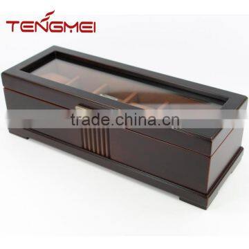 High quality matte finish wooden watch storage box