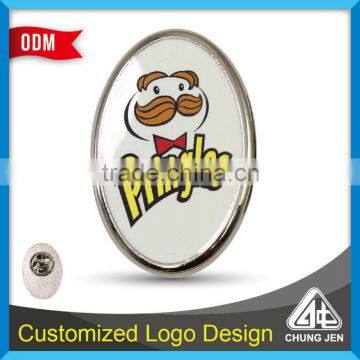 Factory sale low price brand logo printed lapel pin