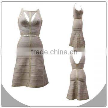 metal nude girl dresses cloths dress new style trumpet dress