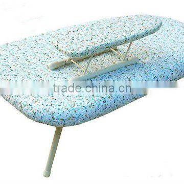 Portable compact plastic ironing board