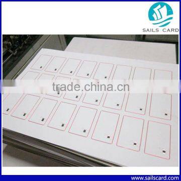 Contactless card production inlay