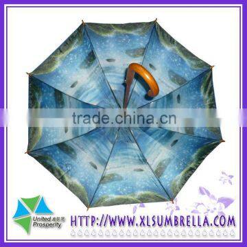 Ultral Slim Fashional Heat Transfer Printing Umbrella Stick Ladies