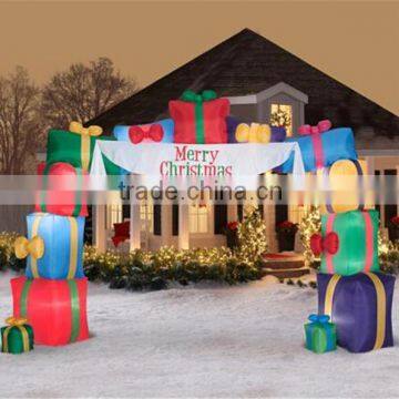 Merry Christmas arch for gift/inflatable decoration arch for Christmas celebration