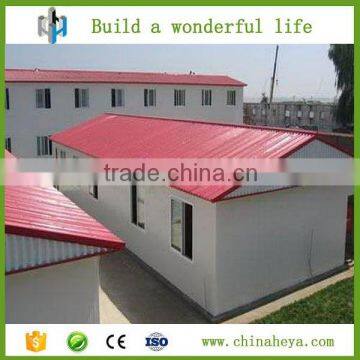 Portable movable prefabricated house with steel foundation for living or office