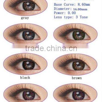 16.00mm 7 Colors rainbow galaxy color contact lens