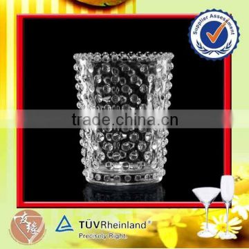 Custom made beautiful clear glass tumblers for candles