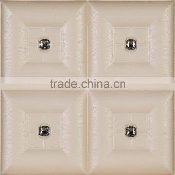 3D Leather Engraved Wall Panel Bathroom Decoration