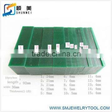 slice carving wax blue / green color 1lb/box