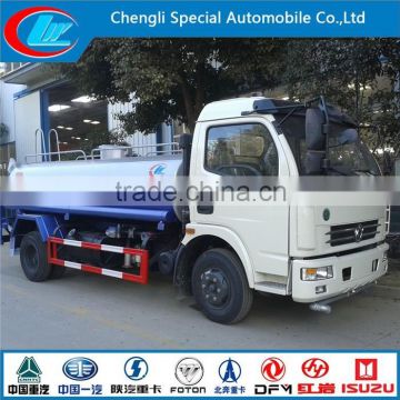 Dongfeng 4X2 water cart spray truck 6 wheels water vehicles 7ton 8ton water cargos 140hp Dongfeng water sprinler truck