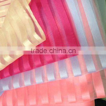 colorful stripe organza fabric for children dress