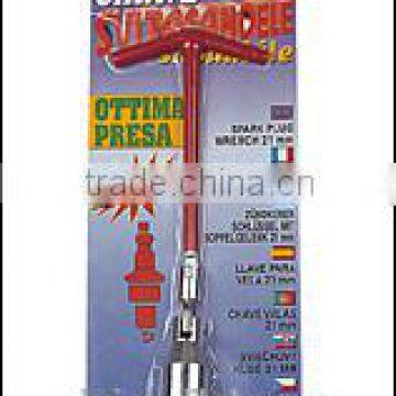 Spark plug socket wrench