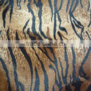 100% Polyester Printed Flocking Fabric