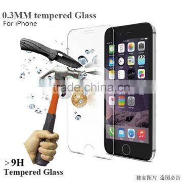 0.3 mm 9H Hardness 2.5D Premium Tempered Glass Screen Protector for iPhone 6 plus