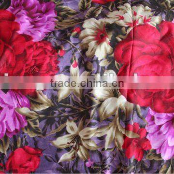 Stock Printed Velvet Fabric