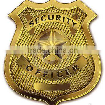 Custom design security-guard-officer-El badge led badge