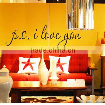 Love decor vinyl word art wall stickers