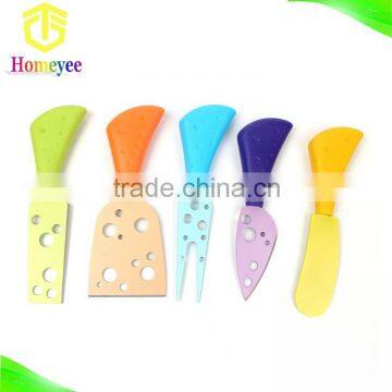 5 pcs Kitchen Colorful industrial cheese knife