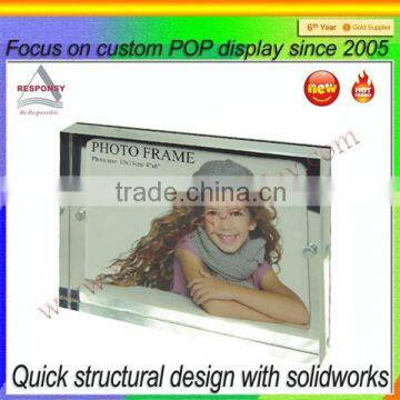 Portable ODM Design Acrylic Material Vintage Photo Displays Case