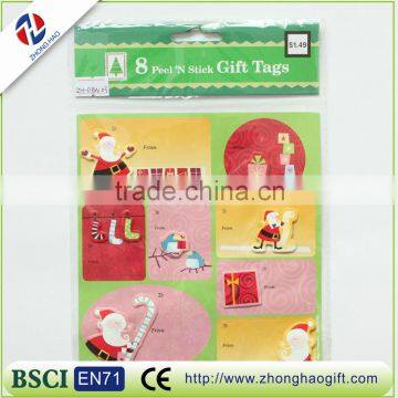 Hot Sale Adhesive Christmas Laser Sticker