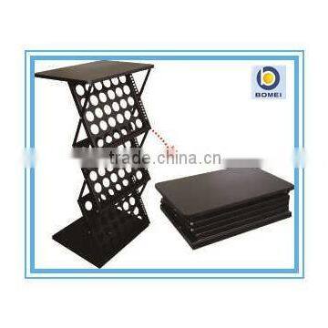 Economic folding iron table top style literature display rack