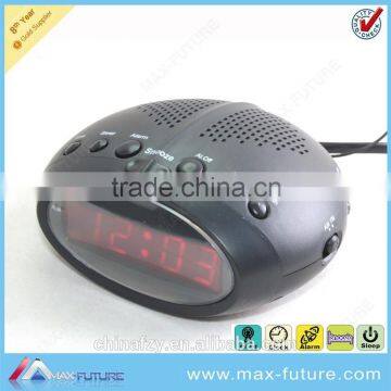 F-1750 0.6 Inch LED Clock Radio,Alarm Clock Radio AM/FM,Alarm/Snooze/Sleep Function