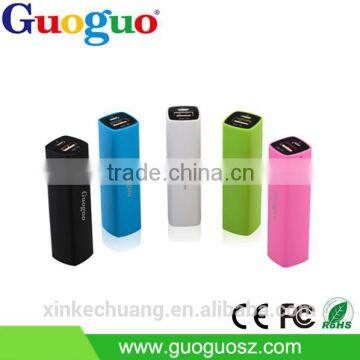 Guoguo 2016 High quality colorful fast charging 1800mAh portable power bank for iphone7