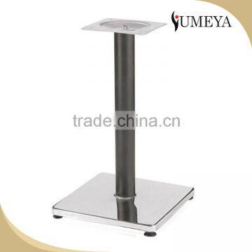 Hotel furniture restaurant chrome plating metal coffee stainless steel table base