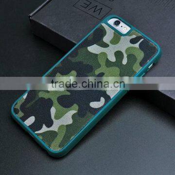 Army green pattern leather+pc phone case for ihpone 7