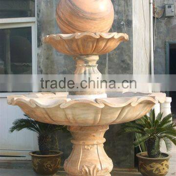 Marble Stone Ball With Water Fountain Bases Decorative for Garden photo-4