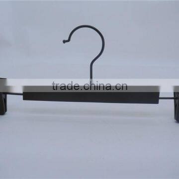 Black Plastic Pant Bottom Tourser Clip Hanger With Black Hook on Wholesale photo-4