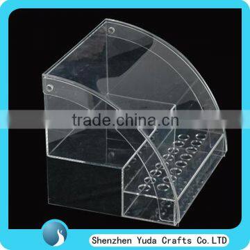 large volume clear acrylic perfume display cosmetic display stand durable