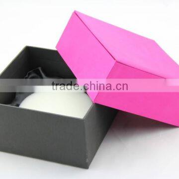 Luxury Custom Made Pink Jewelry Packing Box With Satin Pad photo-2