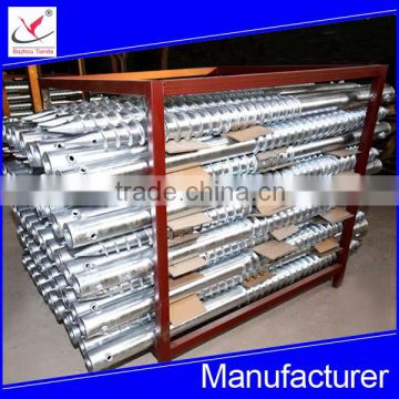 hot dipped galvanized ground anchor screw pile for solar energy, greenhouse and fences