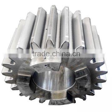 Large spur pinion gear for mixer