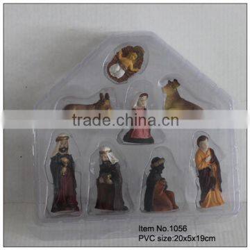 Christmas Nativity Scene Characters Village Figurine Lot of 8 Nativity Figurine photo-2