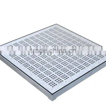 Aluminum perforated raised floor