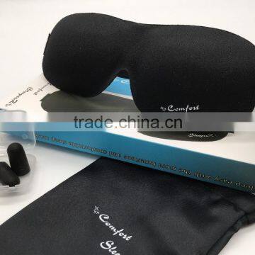 3D Sleeping Eye Mask, Eye Sleep Mask,3D Eye Mask With Earplugs, Silk Sleep Mask EM-021 photo-6