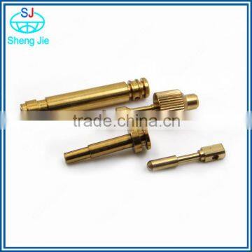 manufactured custom brass connector cnc lathe machine part OEM